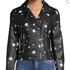 Vigoss Star Faux Leather Jacket